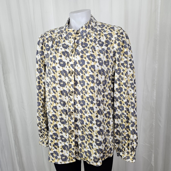 Cabi Providence Shirt Jacket Safari Leopard Animal Print Size Medium - Picture 3 of 15